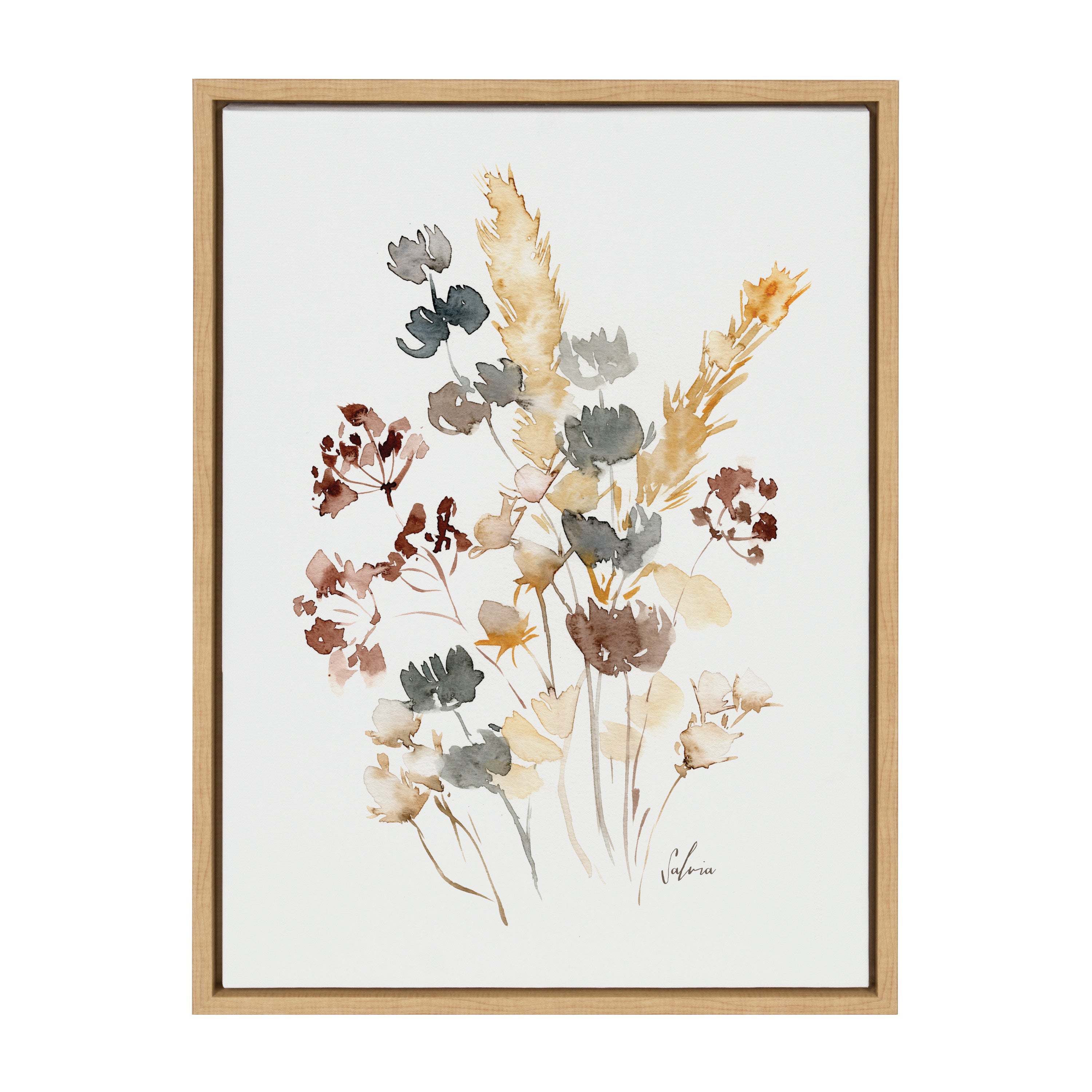 Sylvie Wild Salvia Framed Canvas by kateandlaurel - product image 10 for Resin Society