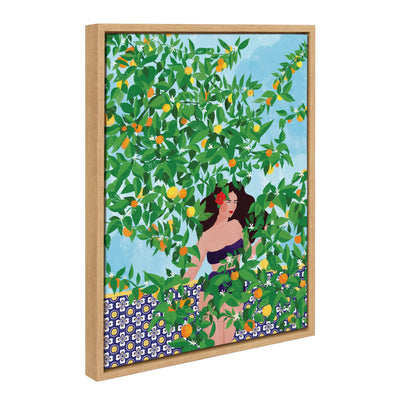 Sylvie Sevilla Girl Framed Canvas by kateandlaurel - product image 2 for Resin Society
