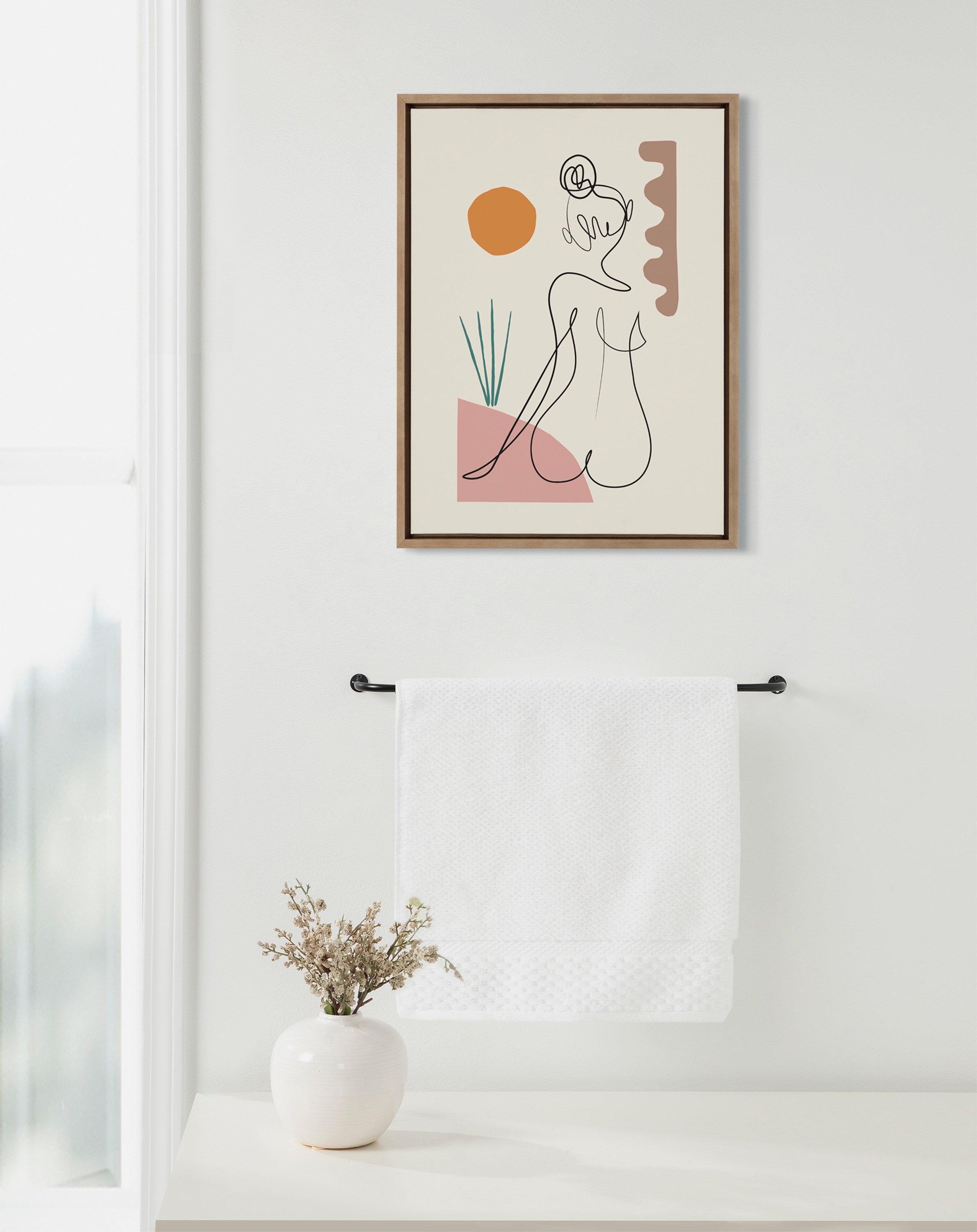 Sylvie Sunset Framed Canvas by kateandlaurel - product image 4 for Resin Society