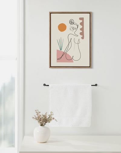 Sylvie Sunset Framed Canvas by kateandlaurel - product image 4 for Resin Society