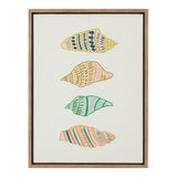Sylvie Ocean Treasures Framed Canvas by kateandlaurel - main product image for Resin Society