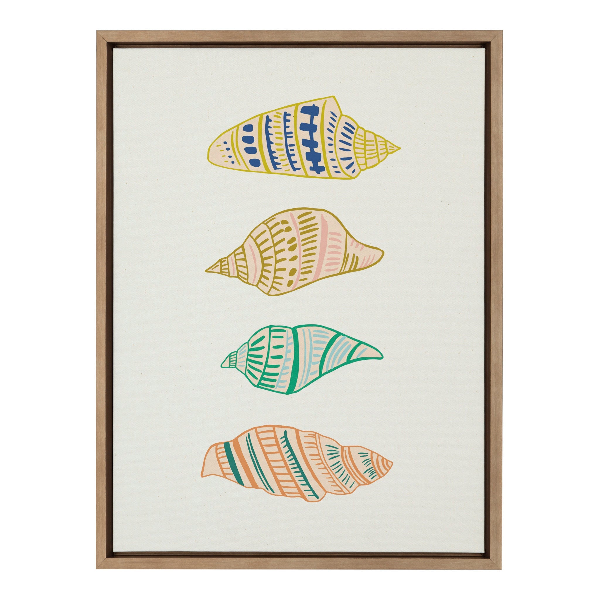 Sylvie Ocean Treasures Framed Canvas by kateandlaurel - main product image for Resin Society