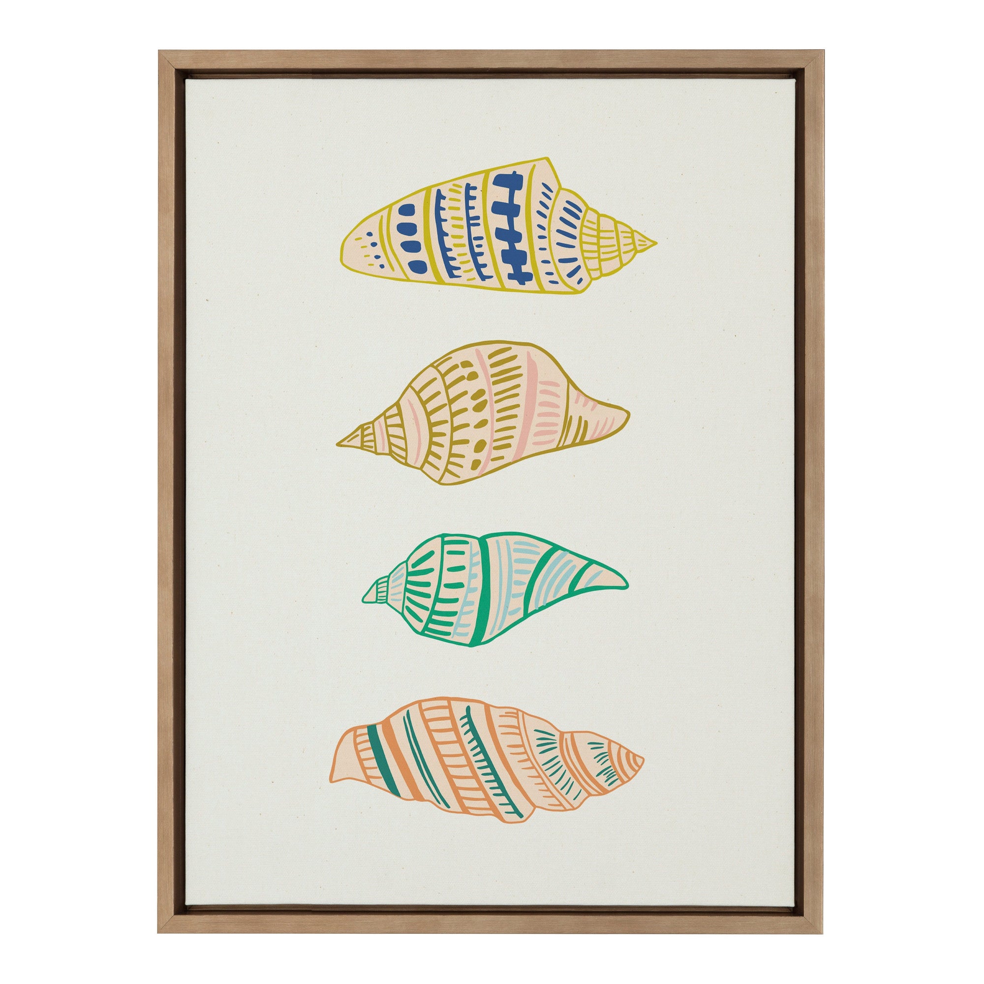 Sylvie Ocean Treasures Framed Canvas by kateandlaurel - product image 10 for Resin Society