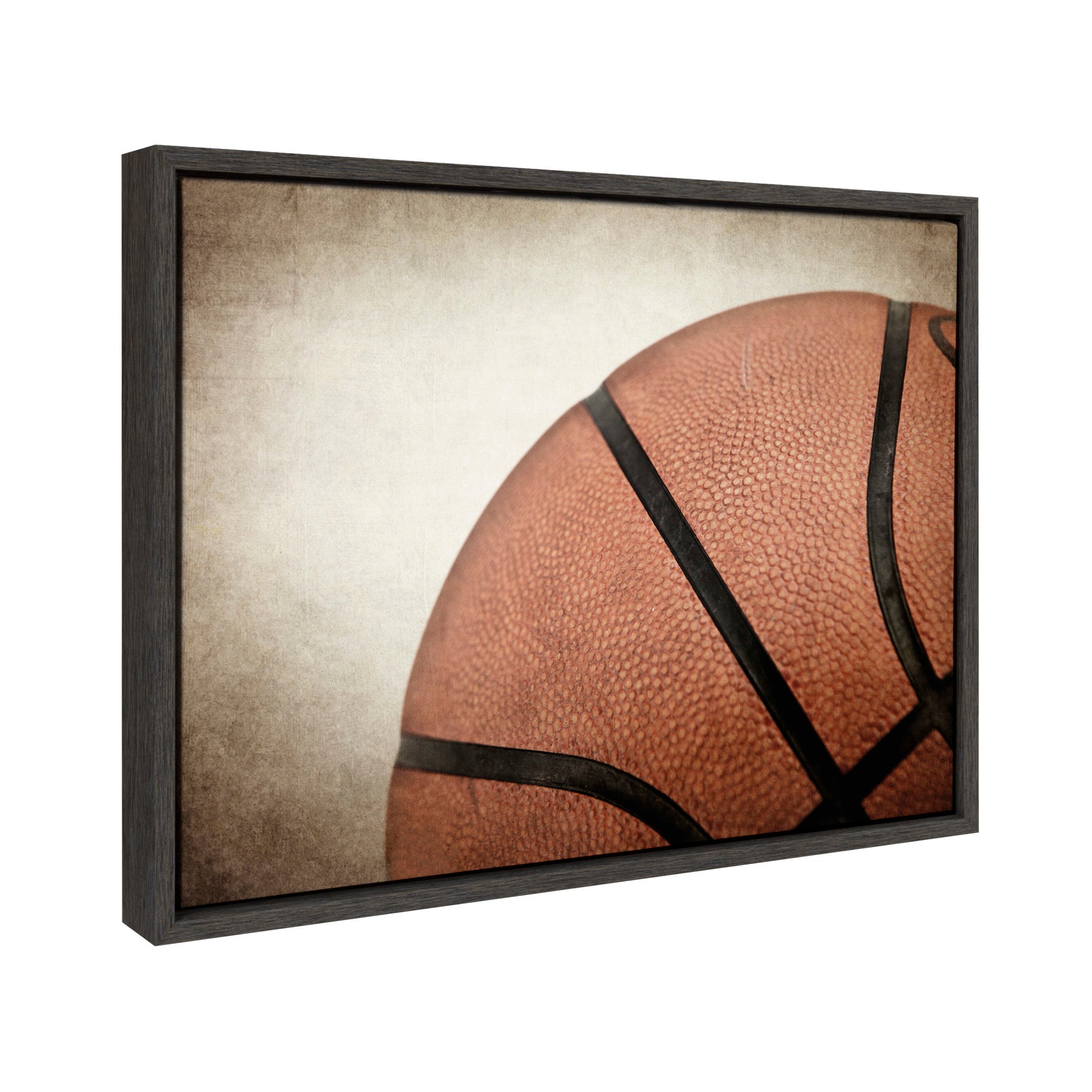 Sylvie Vintage Bball Framed Canvas by kateandlaurel - product image 2 for Resin Society