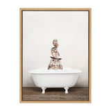Sylvie Stacked Owls in Rustic Bath Framed Canvas by kateandlaurel - product image 20 for Resin Society