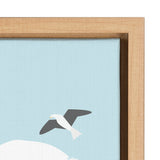 Sylvie Ice cream on the Beach Framed Canvas by kateandlaurel - product image 3 for Resin Society