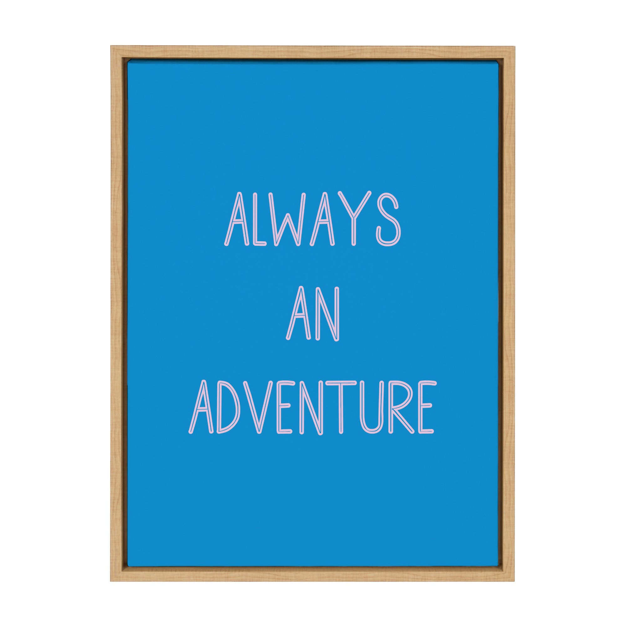 Sylvie Always an Adventure Framed Canvas by kateandlaurel - product image 9 for Resin Society