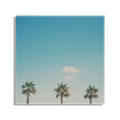 A Trio Of Palm Trees Floating Acrylic Art by kateandlaurel - product image 2 for Resin Society