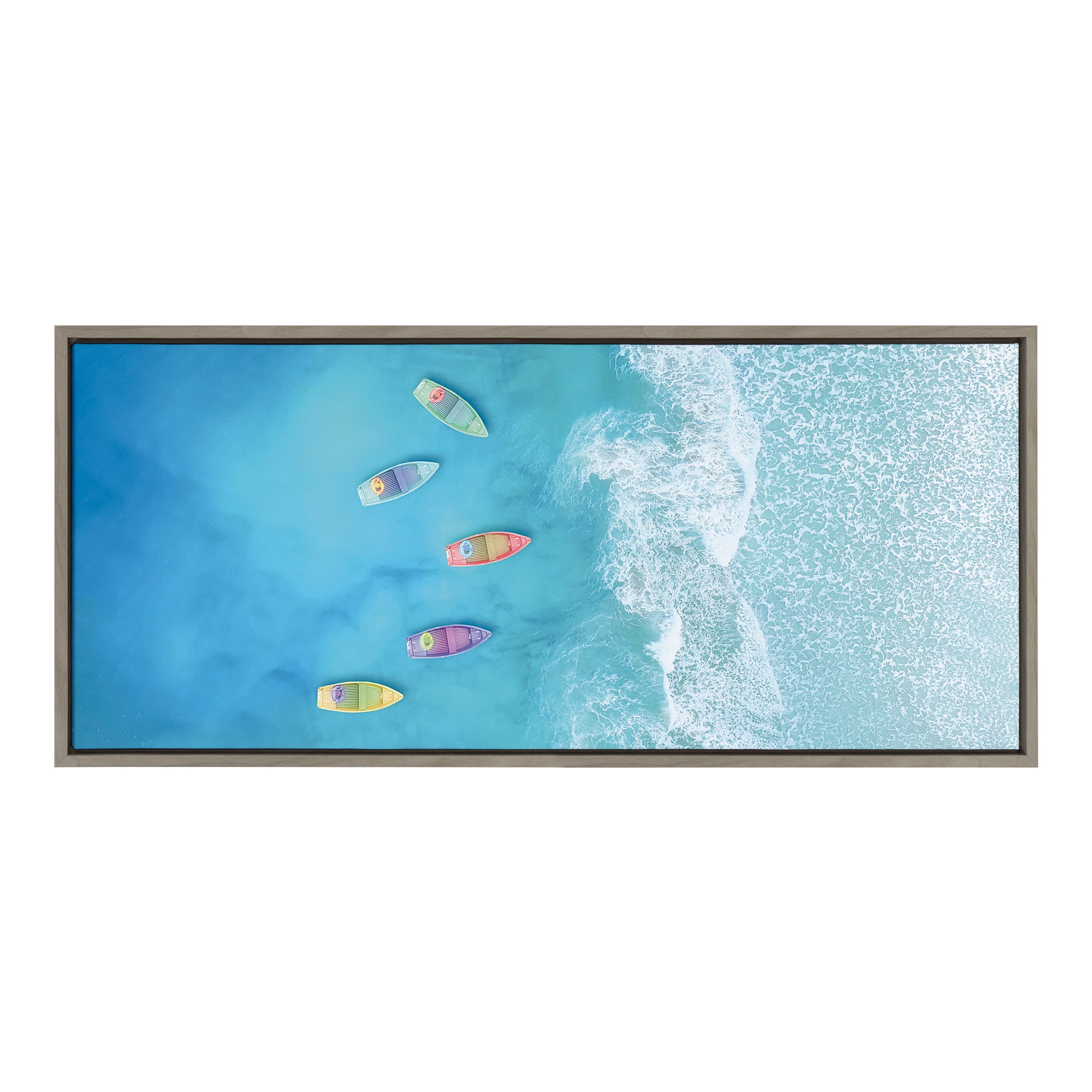 Sylvie Tropical Escape Framed Canvas by The Creative Bunch Studio by kateandlaurel - product image 11 for Resin Society