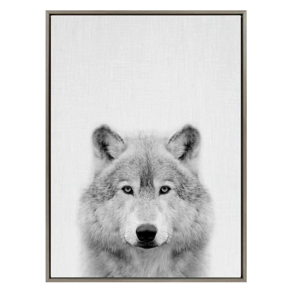 Sylvie Wolf Framed Canvas by Simon Te Tai by kateandlaurel - product image 2 for Resin Society