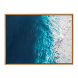 Sylvie Seascape of Splashing Waves Framed Canvas by kateandlaurel - product image 8 for Resin Society