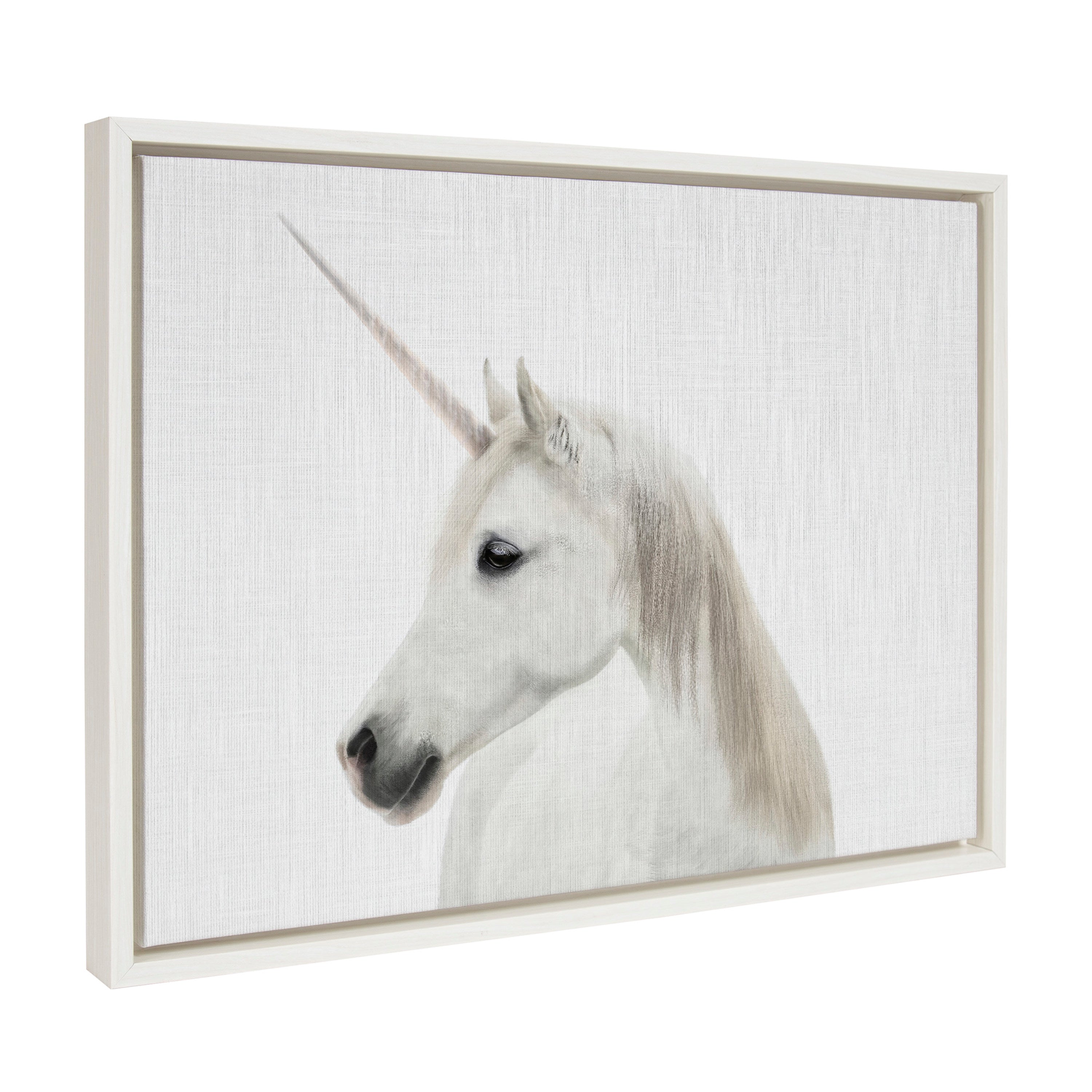 Sylvie Unicorn Framed Canvas by Simon Te of Tai Prints by kateandlaurel - product image 20 for Resin Society