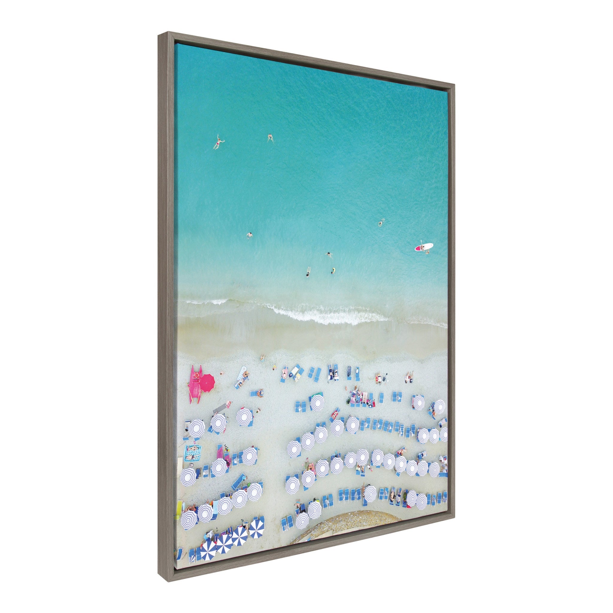 Sylvie Monterosso al Mare Swim Framed Canvas by kateandlaurel - product image 2 for Resin Society