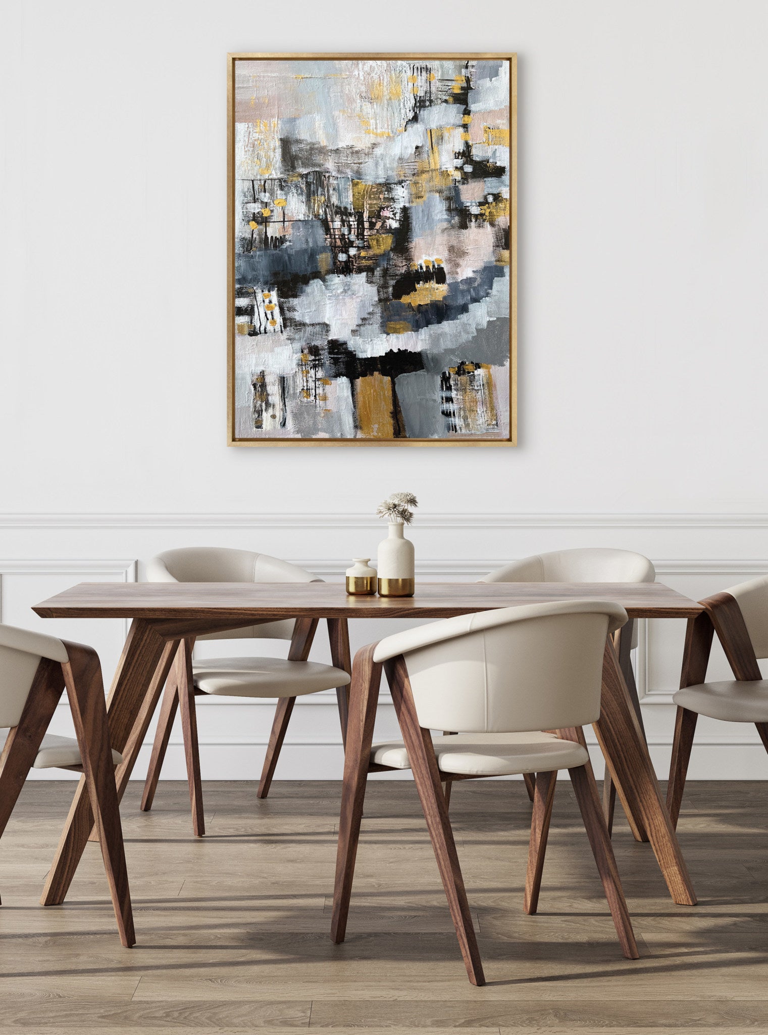 Sylvie The Industrial Revolution Framed Canvas by Leah Nadeau