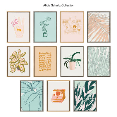 Sylvie Palms Framed Canvas by kateandlaurel - product image 6 for Resin Society