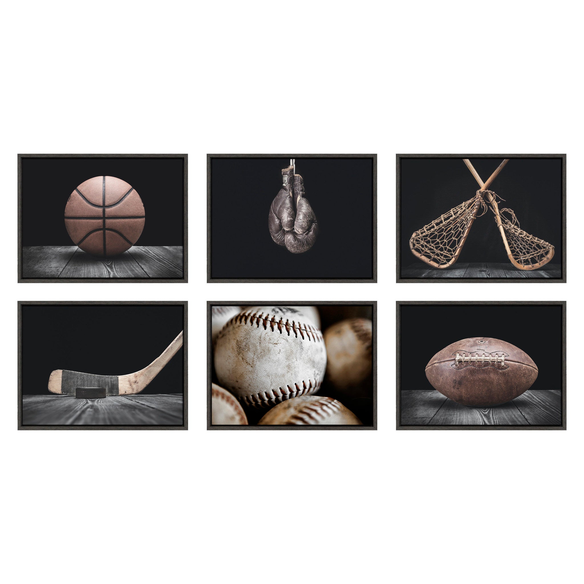 Sylvie Softball Close Up Framed Canvas by kateandlaurel - product image 6 for Resin Society
