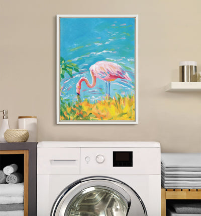 Sylvie Summer Sip Framed Canvas by Rachel Christopoulos by kateandlaurel - product image 7 for Resin Society