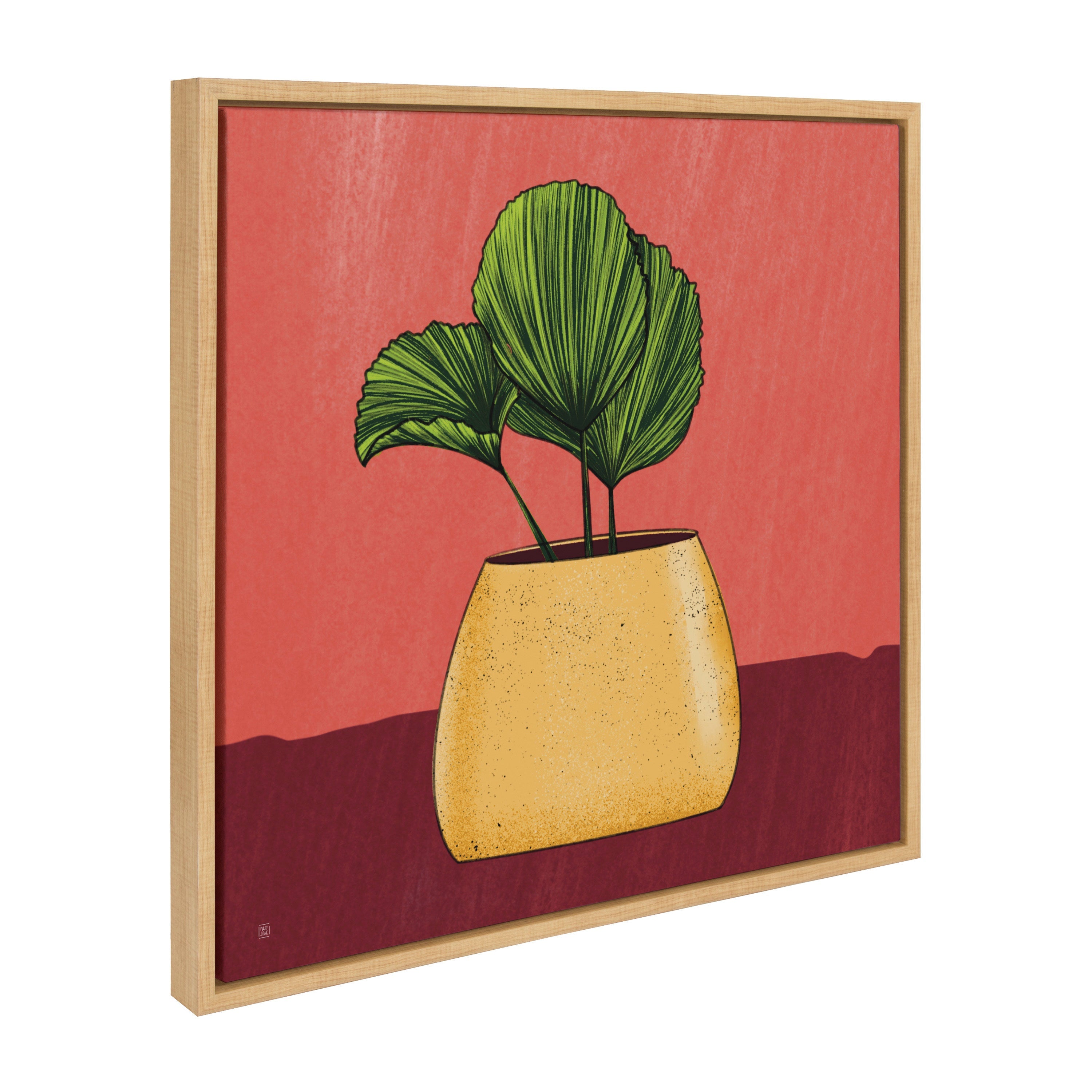 Sylvie East Wind Framed Canvas by kateandlaurel - product image 2 for Resin Society