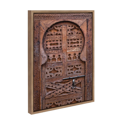 Sylvie Morocco Marrakech Door II Framed Canvas by kateandlaurel - product image 2 for Resin Society