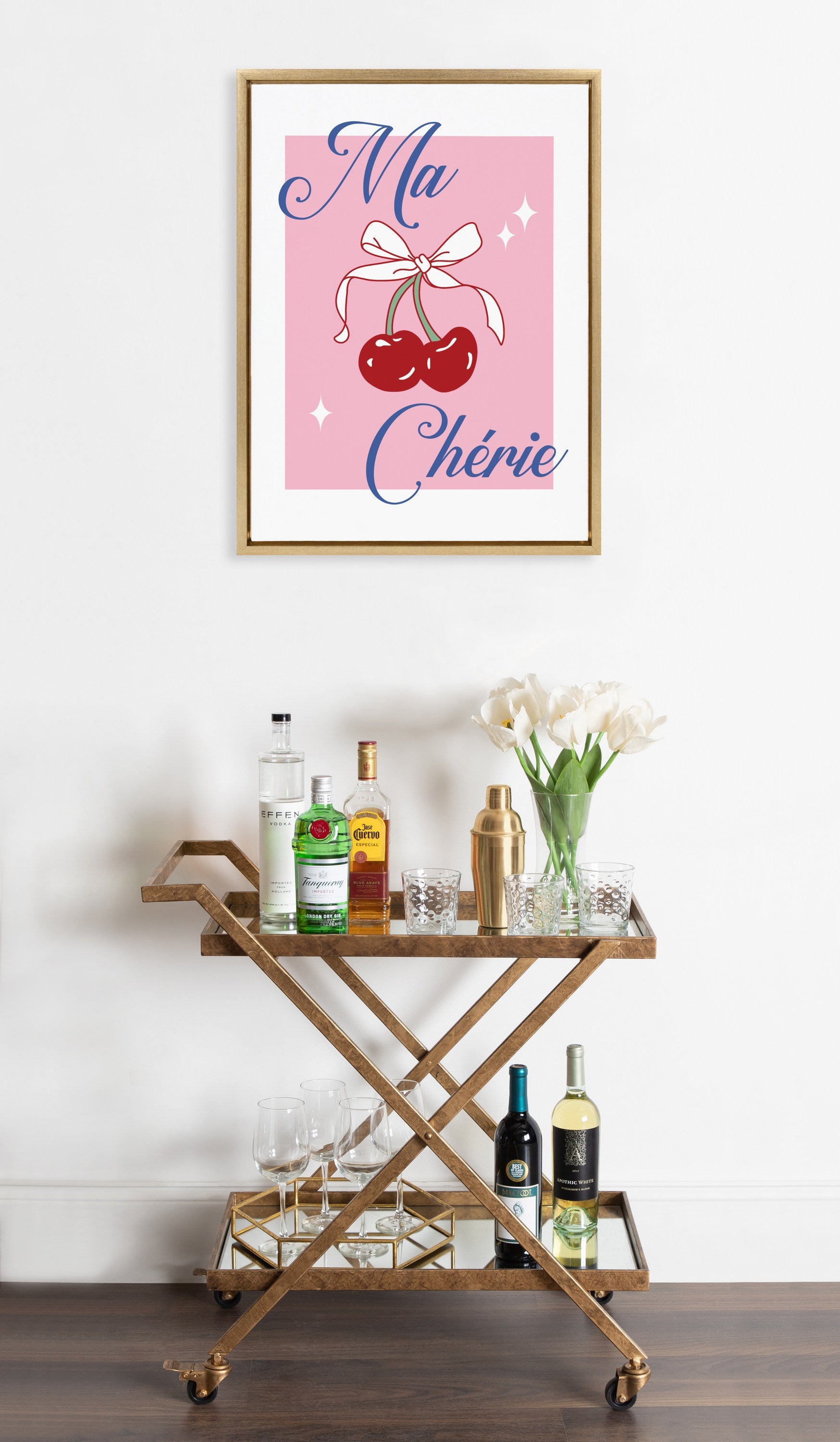 Sylvie Ma Cherie Framed Canvas by Alli Standefer