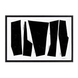Sylvie Colliding Shapes Framed Canvas by kateandlaurel - main product image for Resin Society