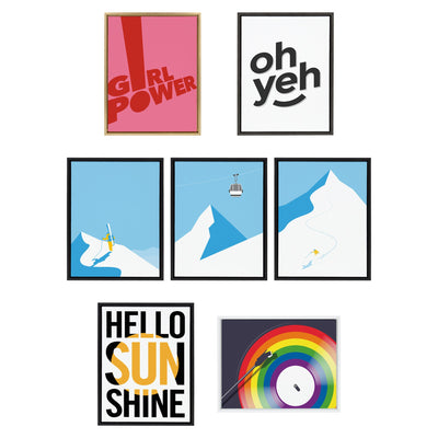 Sylvie Oh Yeh Framed Canvas By Rocket Jack by kateandlaurel - product image 6 for Resin Society
