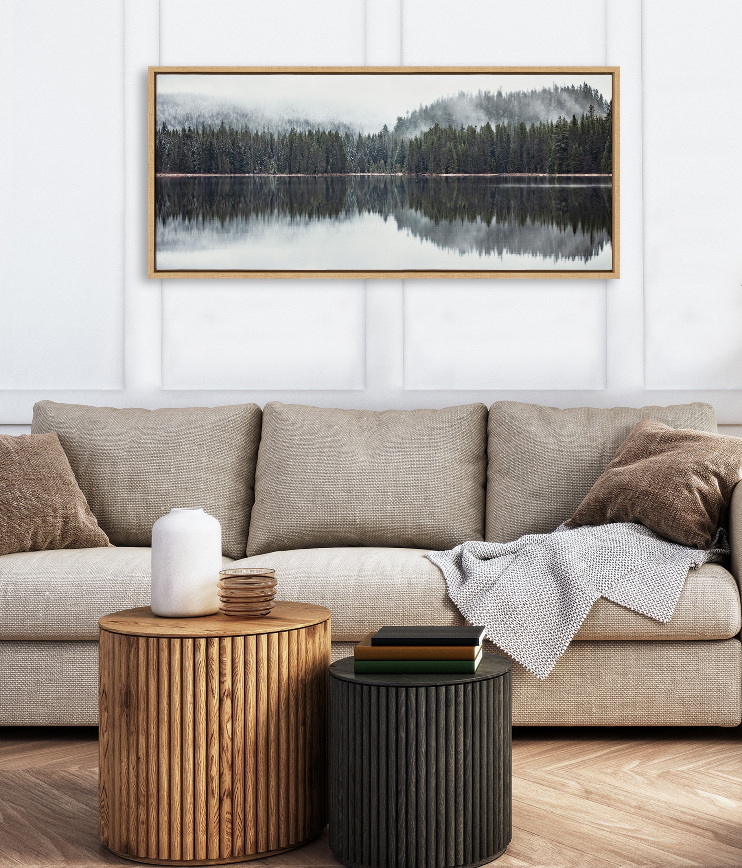 Sylvie Still Reflection Framed Canvas by kateandlaurel - product image 10 for Resin Society