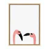 Sylvie Flamingo Faces Framed Canvas by kateandlaurel - product image 9 for Resin Society