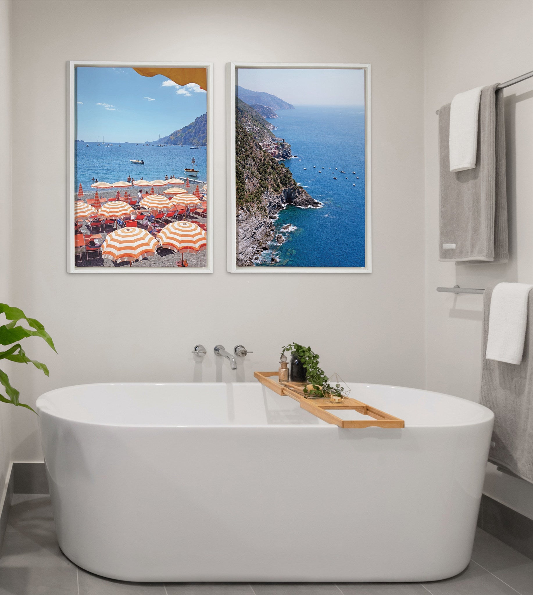Sylvie Arienzo Beach Club Framed Canvas by kateandlaurel - product image 6 for Resin Society
