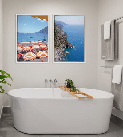 Sylvie Arienzo Beach Club Framed Canvas by kateandlaurel - product image 6 for Resin Society