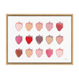 Sylvie Strawberry Fields Print Framed Canvas by kateandlaurel - main product image for Resin Society