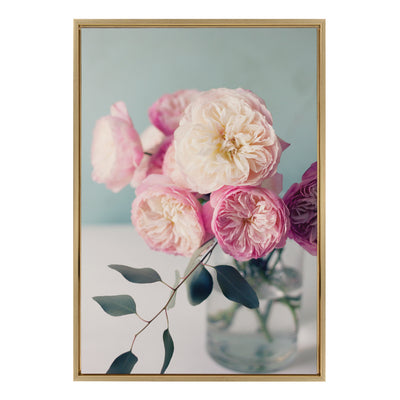 Sylvie Still Life Garden Roses Framed Canvas by kateandlaurel - product image 9 for Resin Society