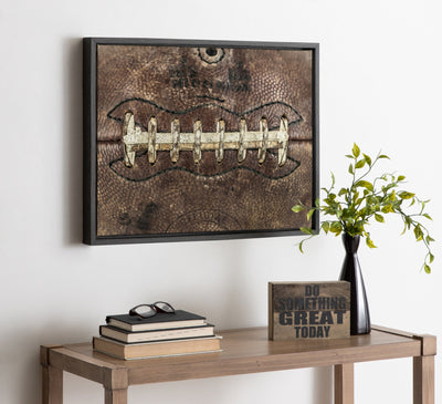 Sylvie Football Laces Framed Canvas by kateandlaurel - product image 7 for Resin Society