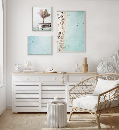 Sylvie Turquoise Beach from Above 2 by kateandlaurel - product image 5 for Resin Society
