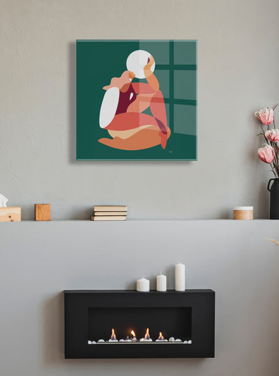 How the Sun Loves the Moon Floating Acrylic Art by kateandlaurel - product image 10 for Resin Society