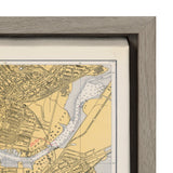 Sylvie Boston Harbor Map Framed Canvas by kateandlaurel - product image 3 for Resin Society