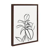 Sylvie Botanical Sketch Print No 1 Framed Canvas by The Creative Bunch
