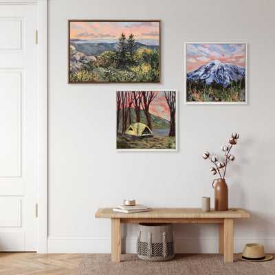 Sylvie Maine Sunrise Framed Canvas by Emily Kenney