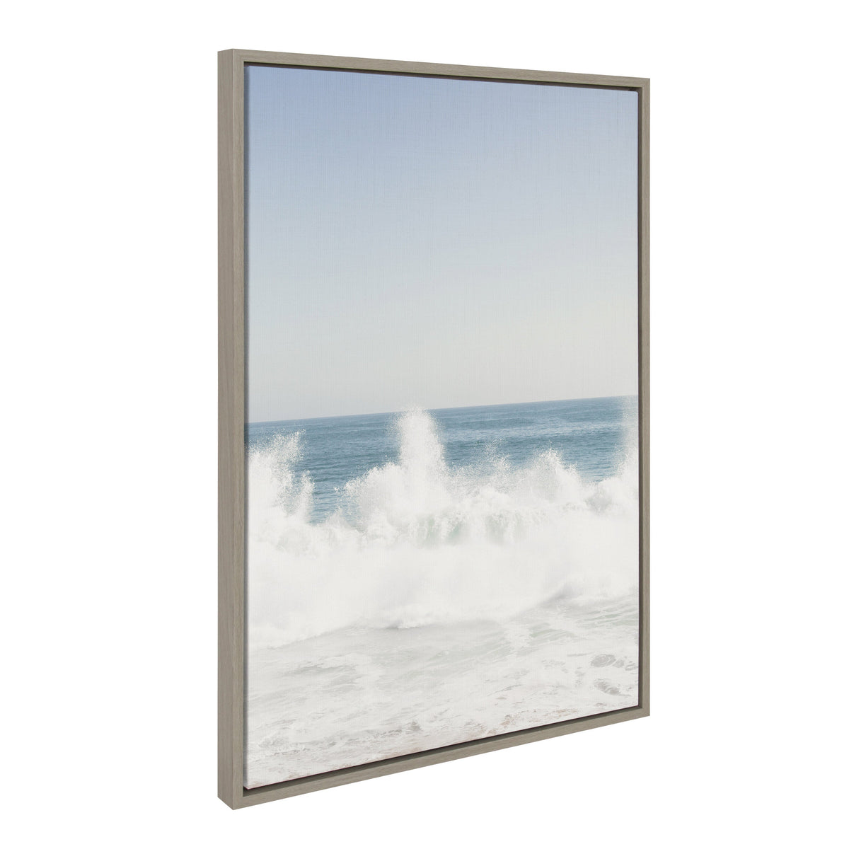 Sylvie Waves Crashing Framed Canvas by kateandlaurel - product image 2 for Resin Society