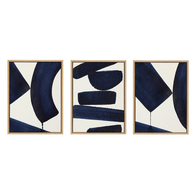 Sylvie Japandi 3, Japandi 26 and Japandi 4 Framed Canvas Set by kateandlaurel - product image 7 for Resin Society