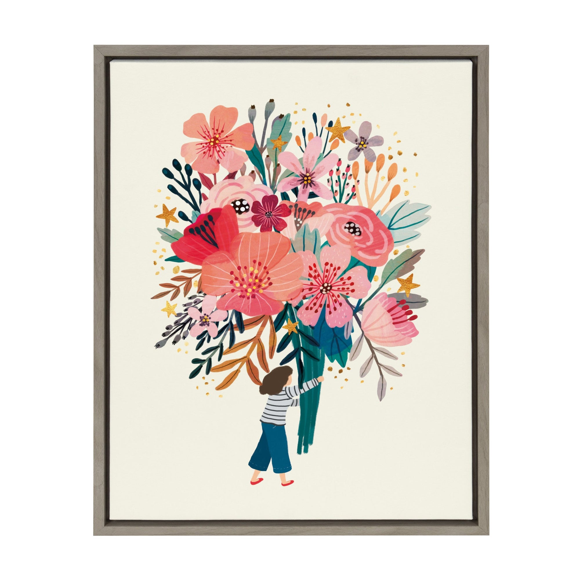 Sylvie Hope Framed Canvas by Mia Charro by kateandlaurel - main product image for Resin Society