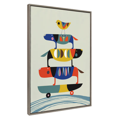 Sylvie Skate Dog Framed Canvas by kateandlaurel - product image 11 for Resin Society