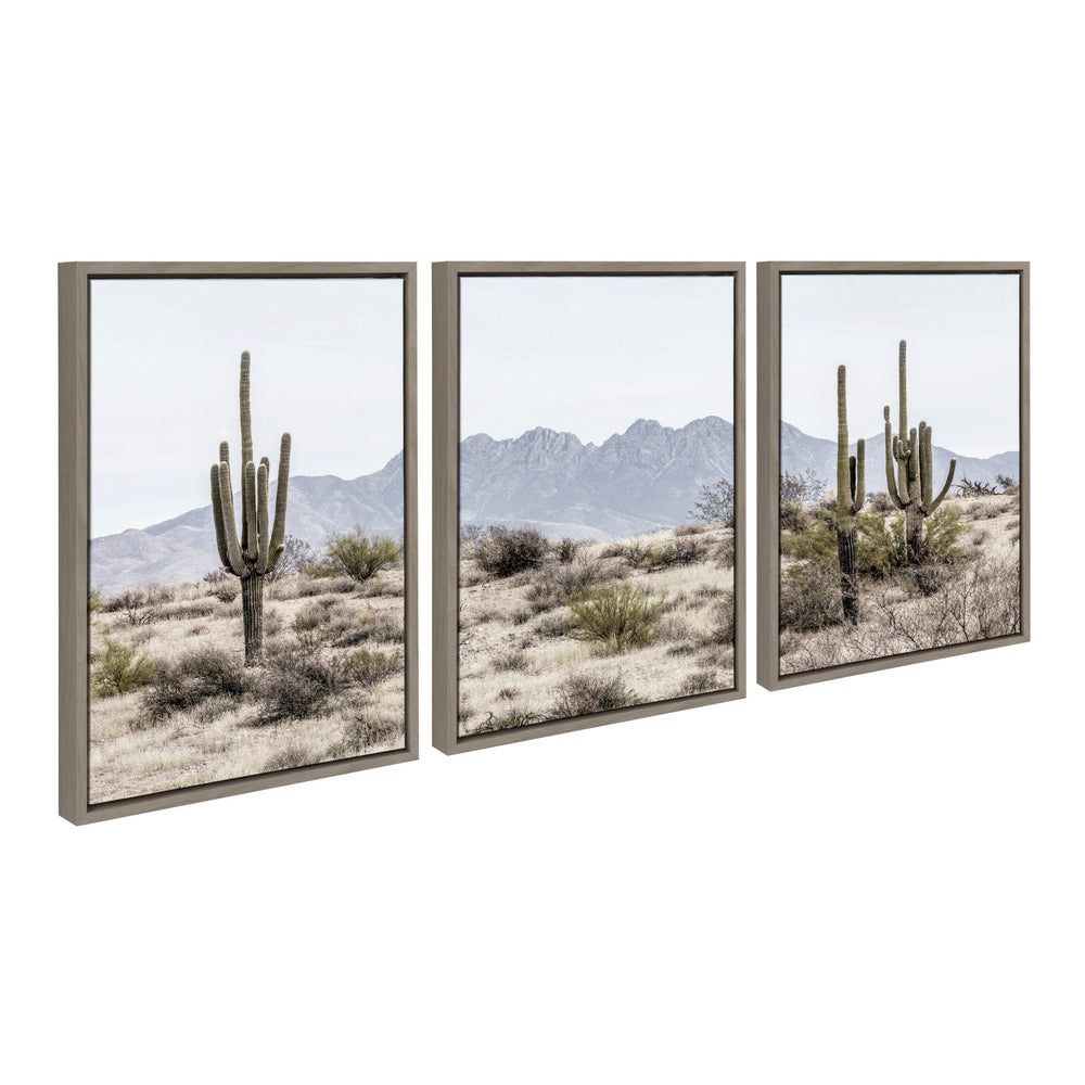 Sylvie Tall Saguaro Cacti Desert Mountain Left by kateandlaurel - main product image for Resin Society