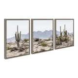Sylvie Tall Saguaro Cacti Desert Mountain Left by kateandlaurel - main product image for Resin Society