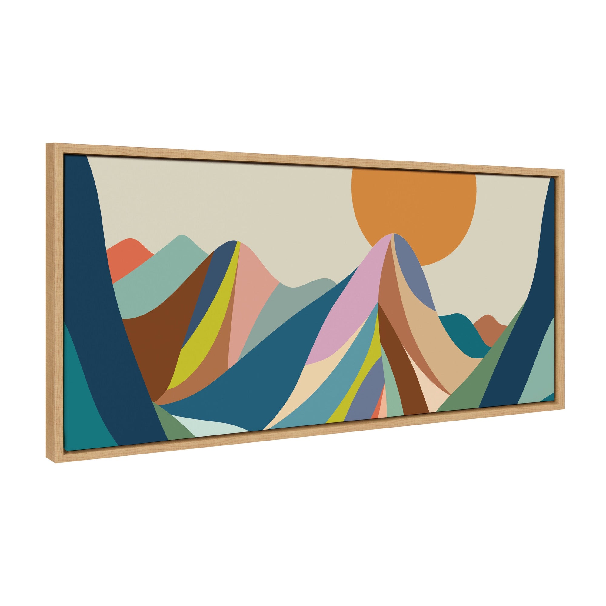 Sylvie Mountains Crop Framed Canvas by kateandlaurel - product image 7 for Resin Society