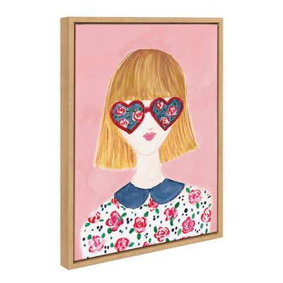 Sylvie Rose Glasses Framed Canvas by kateandlaurel - product image 2 for Resin Society