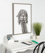 Sylvie Curly Hair Alpaca Framed Canvas by Simon Te Tai by kateandlaurel - product image 4 for Resin Society
