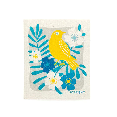 Yellow Bird Swedish Dishcloth by sweetgum home, LLC - main product image for Resin Society