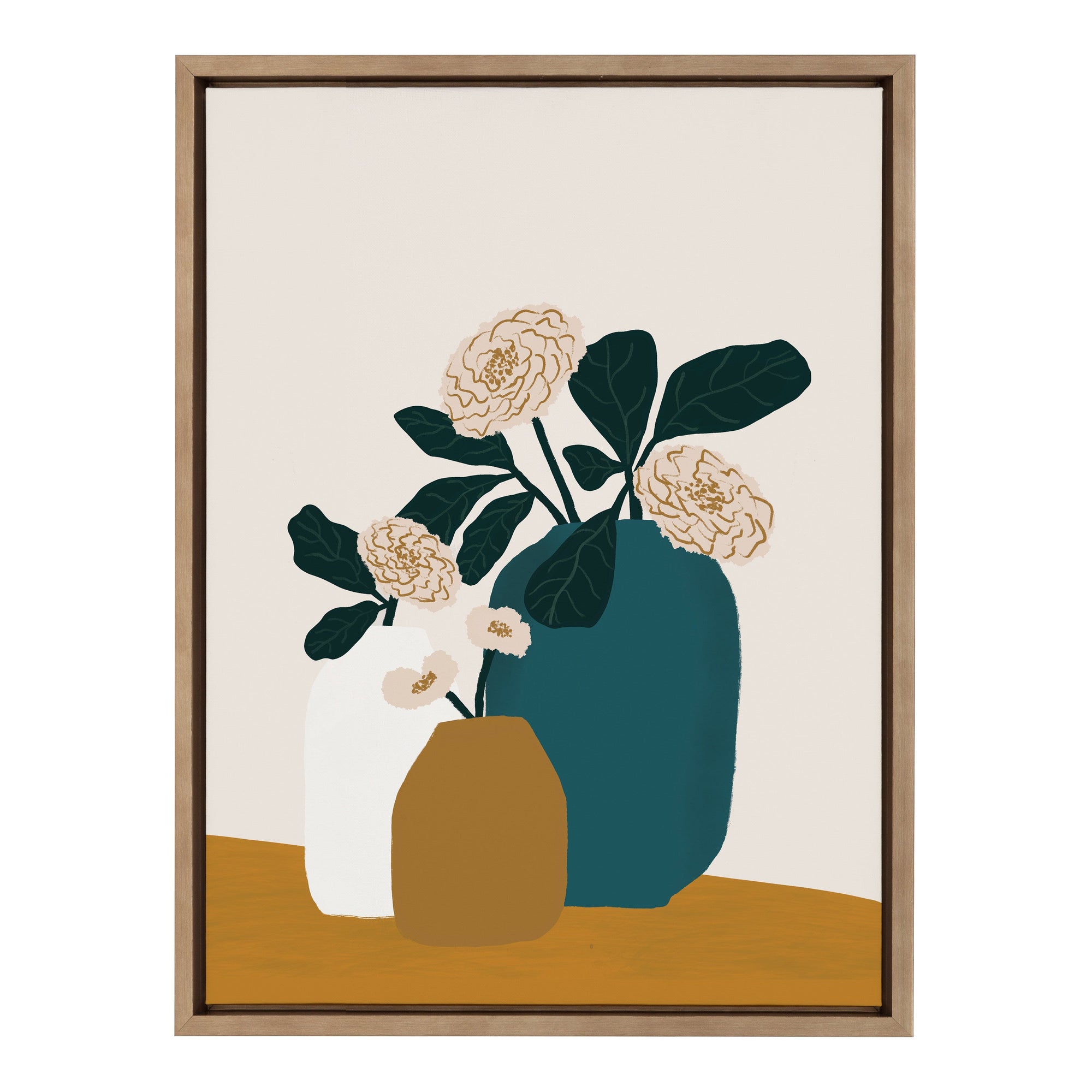 Sylvie Stillness Framed Canvas by kateandlaurel - main product image for Resin Society