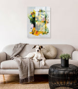 Garden of a Split Second Painting Floating Acrylic Art by kateandlaurel - product image 6 for Resin Society